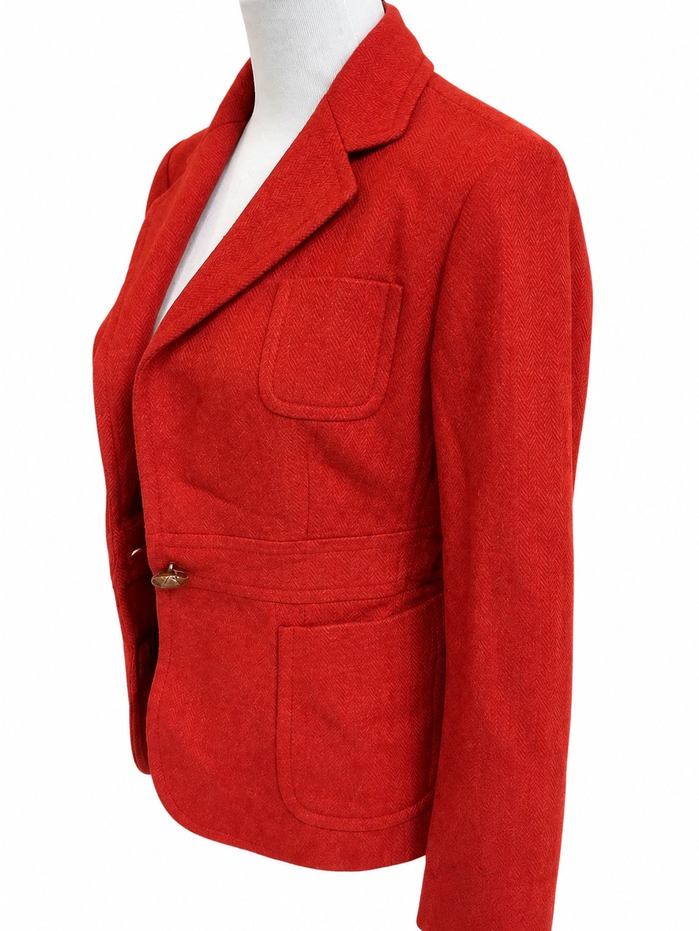 Vintage J. Crew Red Tailored Women's Blazer Size 6